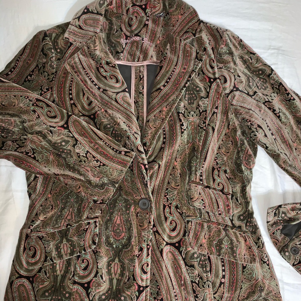 Psychedelic Velvet Paisley Jacket - Picture 6 of 6